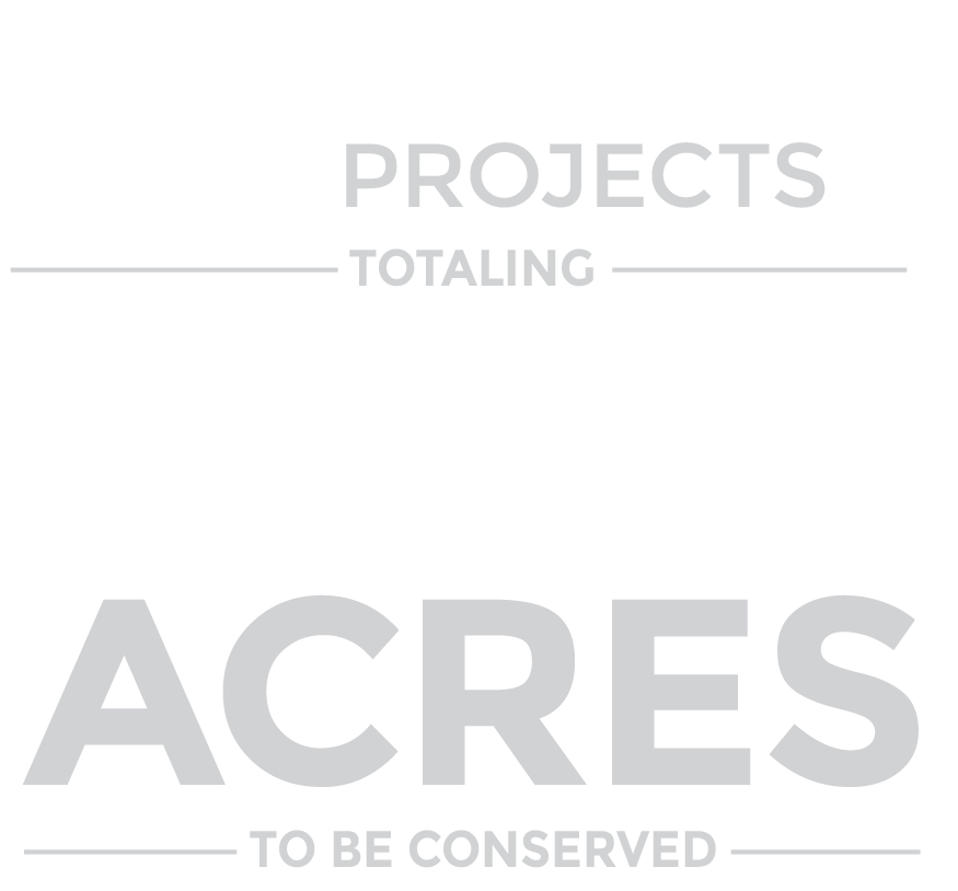 62 easement projects totaling 90,700 acres to be conserved.