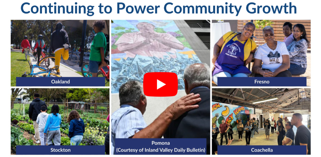 A screenshot of a slide with 5 photos from an SGC meeting