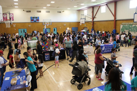 a photo of people at an indoor event