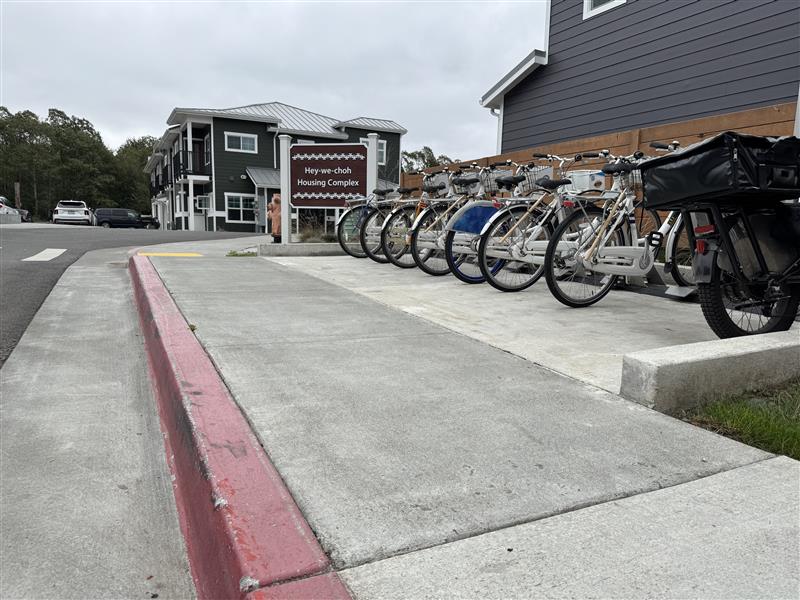 A photo of a bike share at an AHSC project