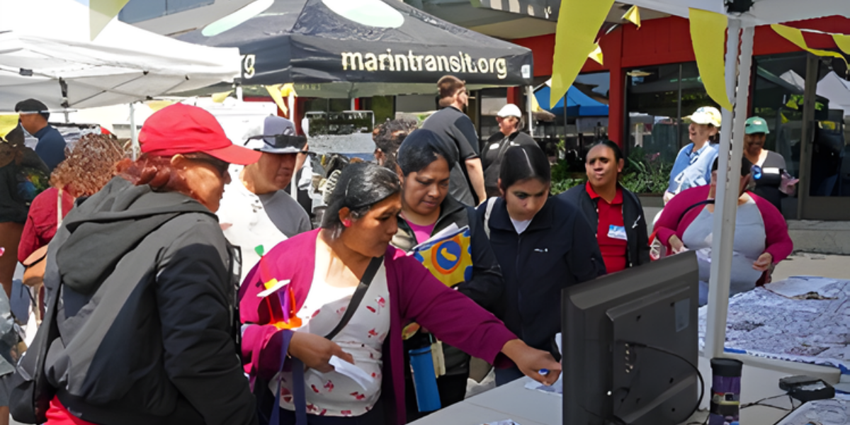 A group of people at a table